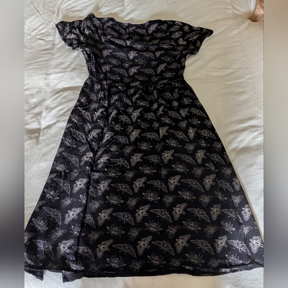 Mortmoth Short Sleeve Midi Dress US 8 UK 12 - Picture 7 of 7